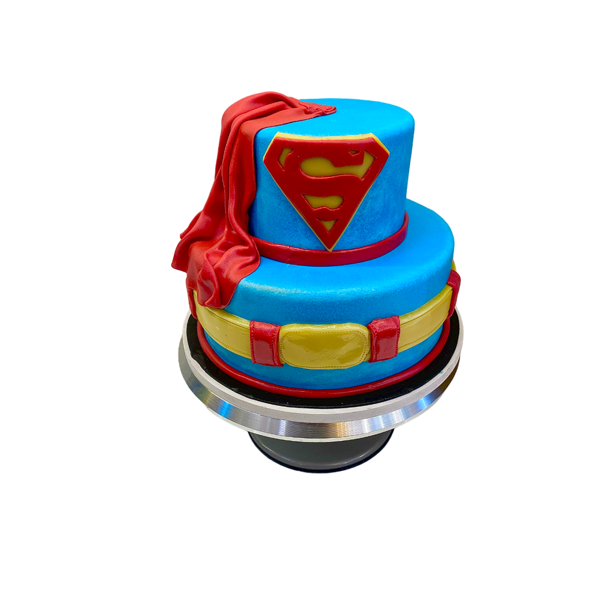 Superman Bursting Out of the Cake (Exploding Cake Tutorial): Part 1